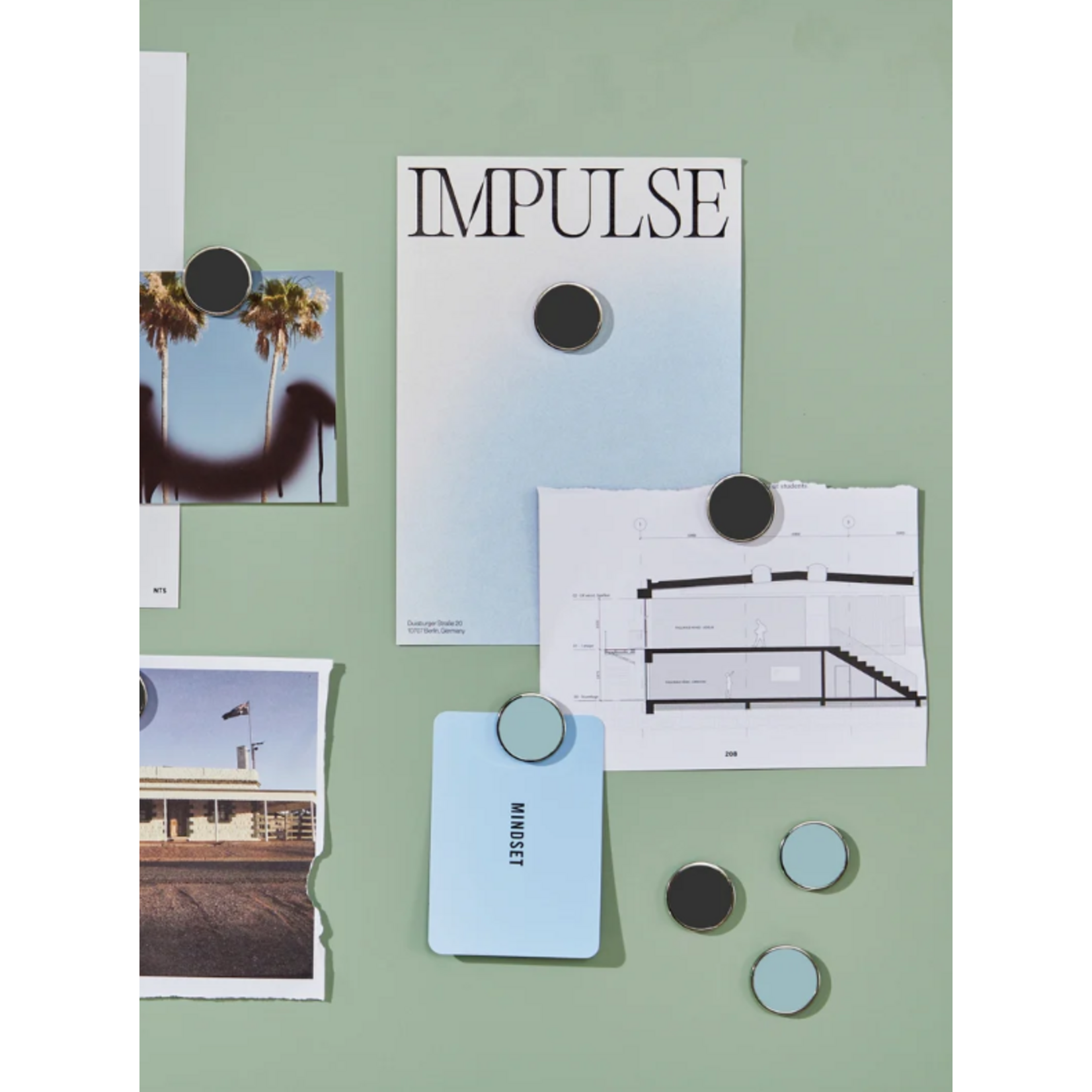 Mustard Made Mustard - Les boutons - Aimants - Lot de 6 - Ocean