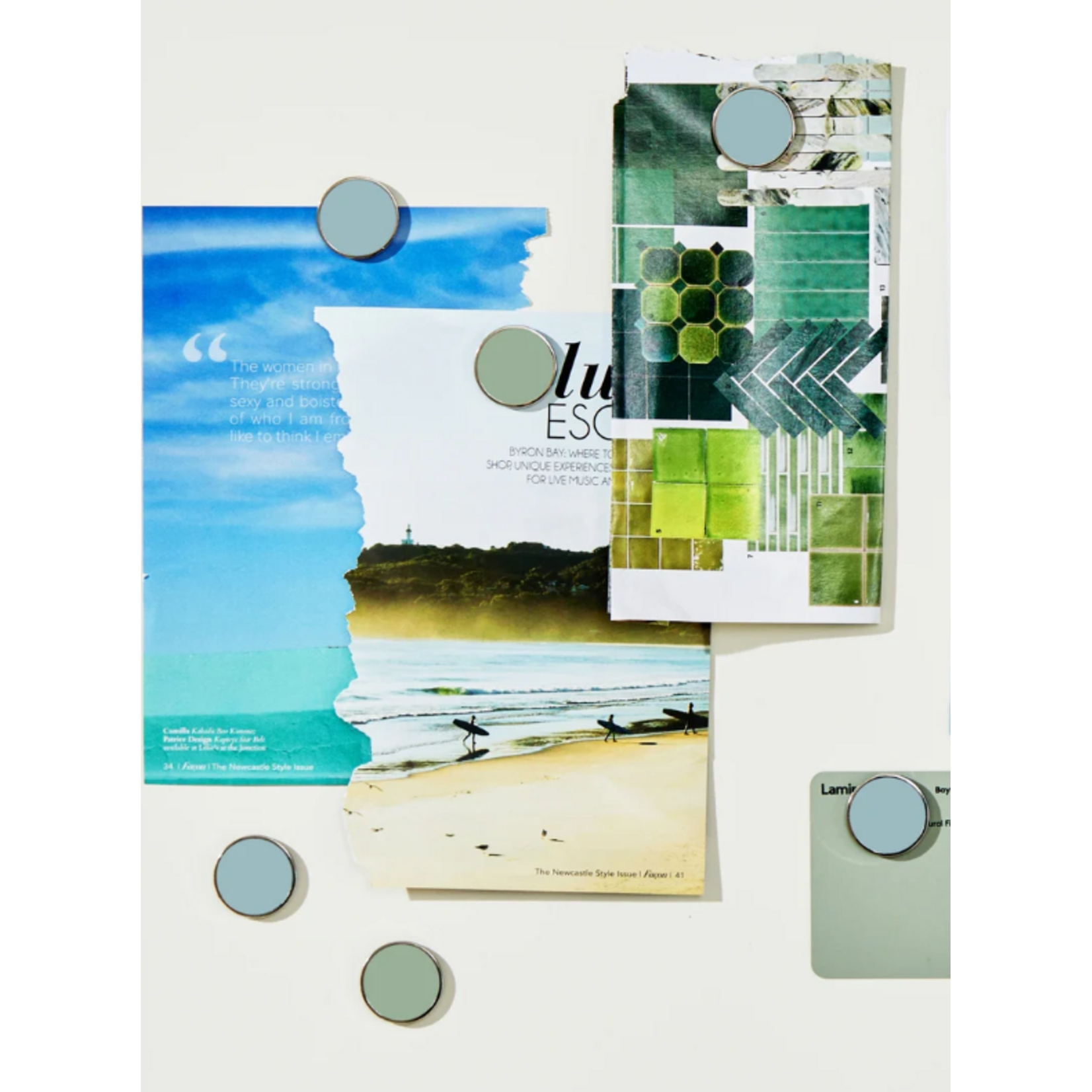 Mustard Made Mustard - Les boutons - Aimants - Lot de 6 - Ocean