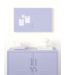 Mustard - Les boutons - Aimants - Lot de 6 - Lilas