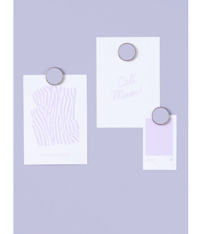 Mustard - Les boutons - Aimants - Lot de 6 - Lilas