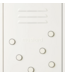 Mustard - The buttons - Magneten - Set van 6 - Chalk