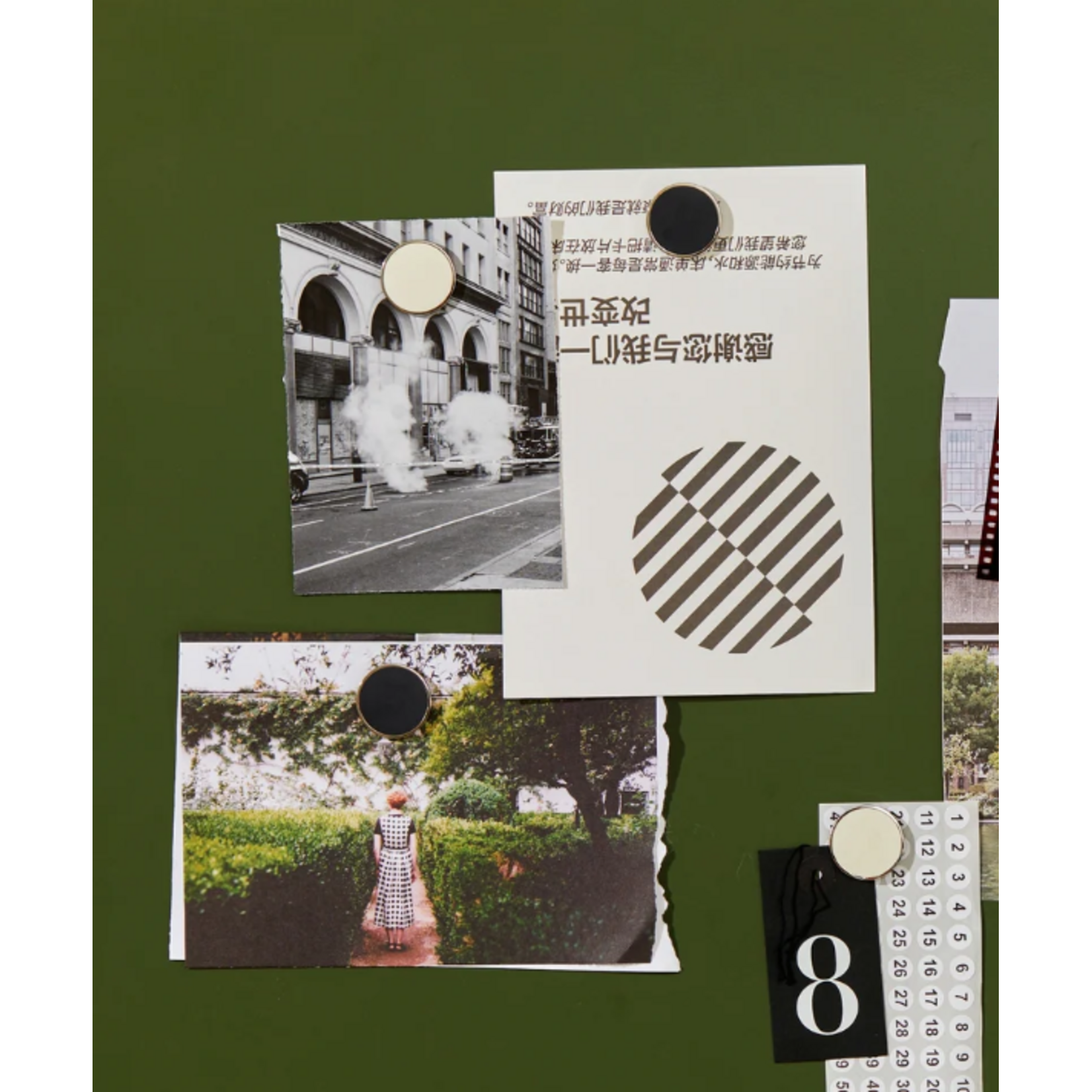 Mustard Made Mustard - Les boutons - Aimants - Lot de 6 - Chalk