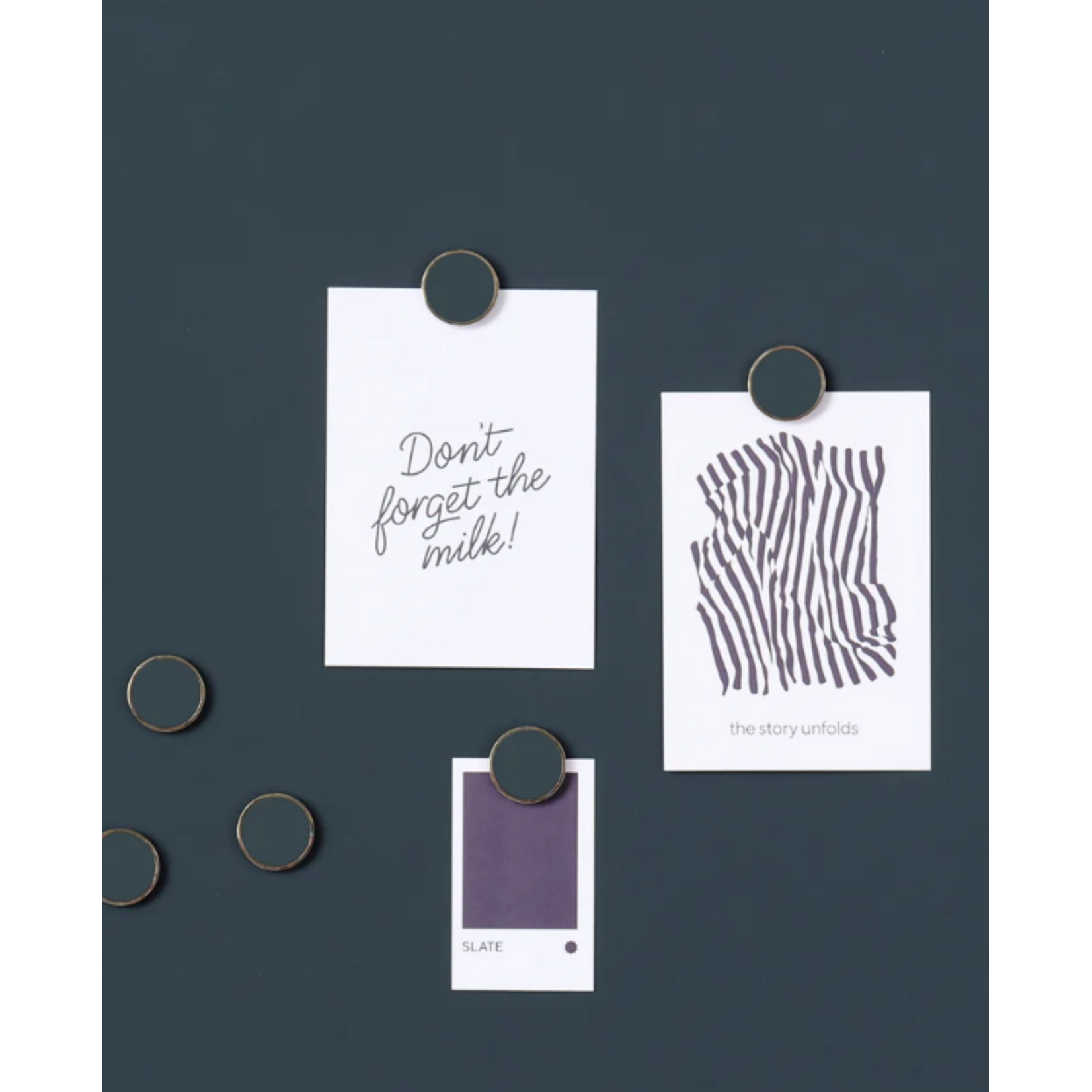 Mustard Made Mustard - Les boutons - Aimants - Lot de 6 - Slate