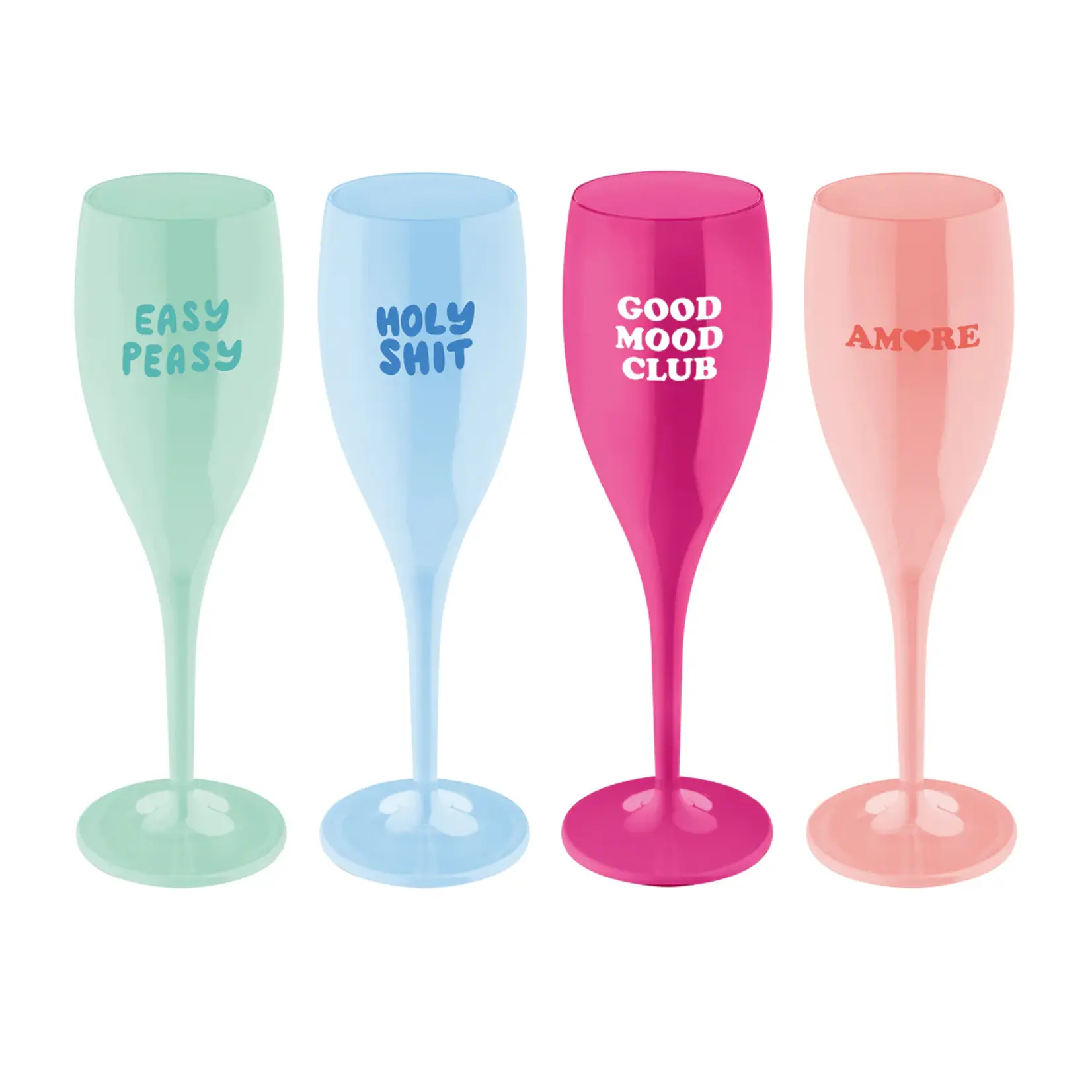 Koziol Koziol - CHEERS - N° 1, COLOR UP - Lot de 4 - Multicolore