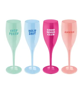 Koziol Koziol - CHEERS - N° 1, COLOR UP - Lot de 4 - Multicolore