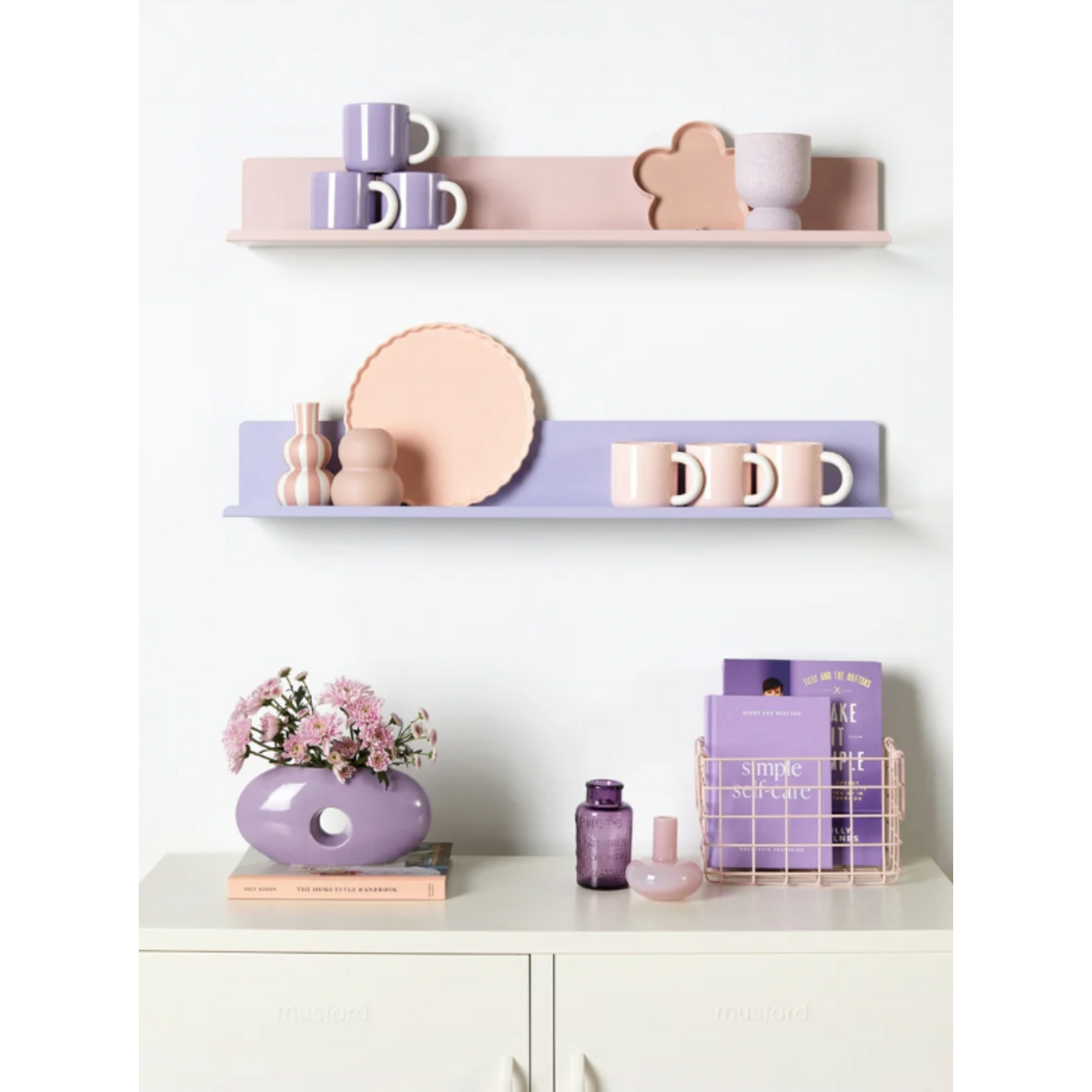 Mustard Made Mustard - The Ledge - Étagère murale - Grande - Blush