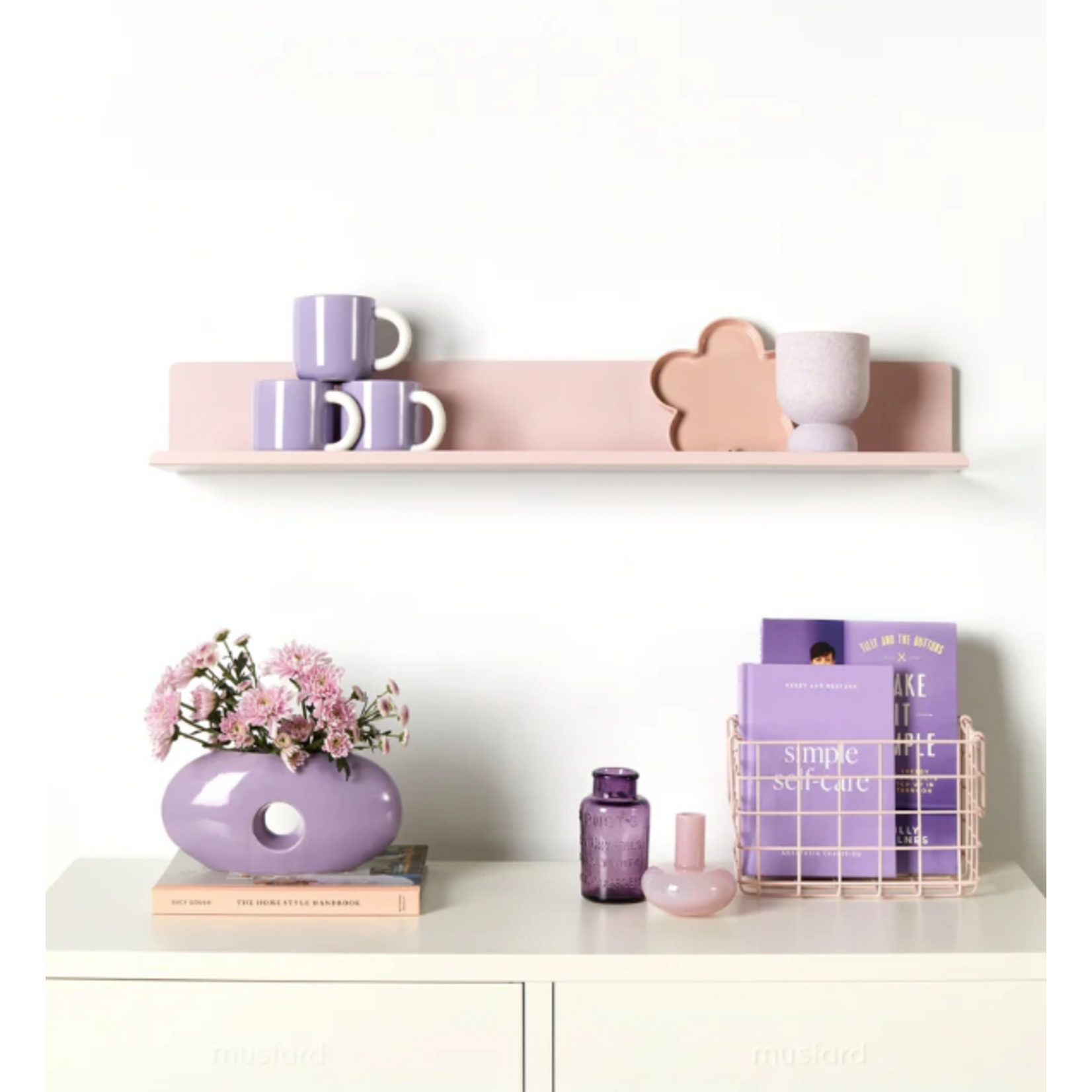 Mustard Made Mustard - The Ledge - Étagère murale - Grande - Blush