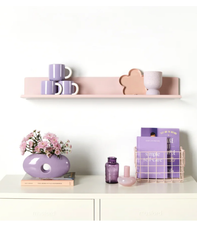 Mustard - The Ledge - Étagère murale - Grande - Blush