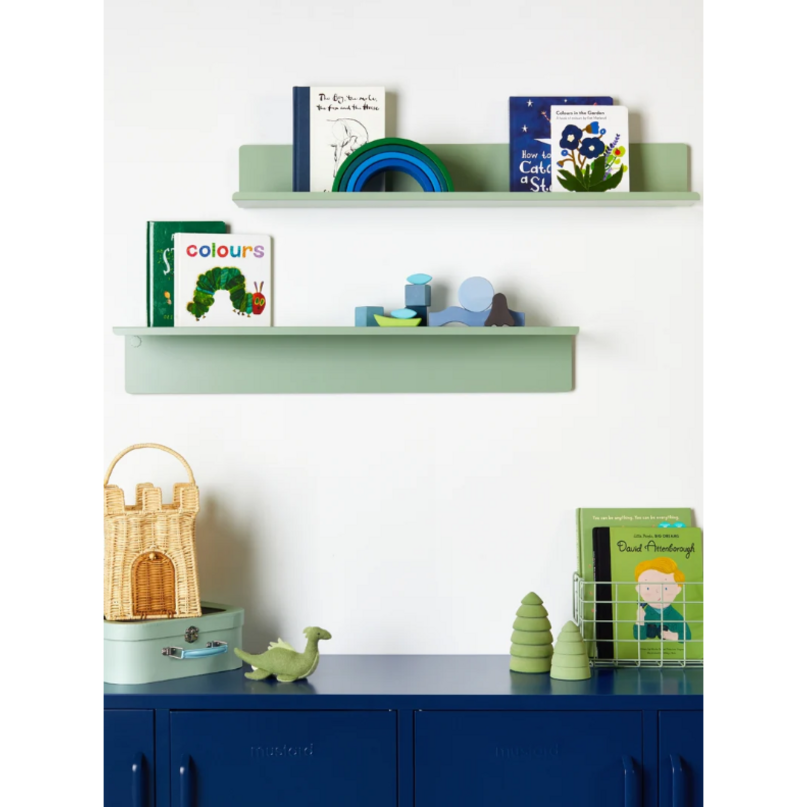 Mustard Made Mustard - The Ledge - Étagère murale - Grande - Sage