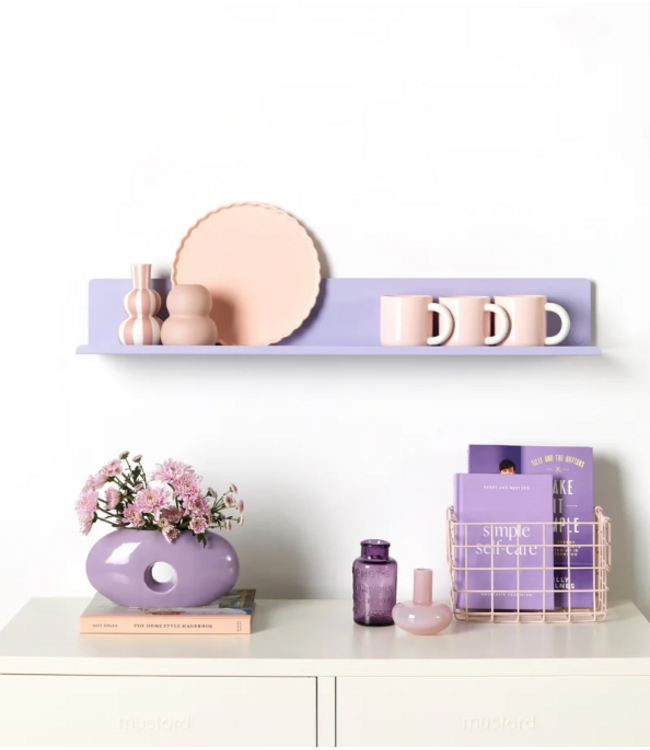Mustard - The Ledge - Étagère murale - Grande - Lilas