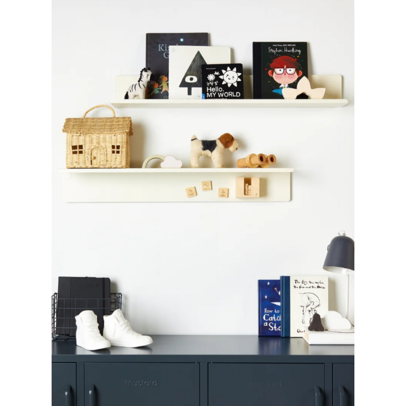 Mustard Made Mustard - The Ledge - Étagère murale - Grande - Chalk