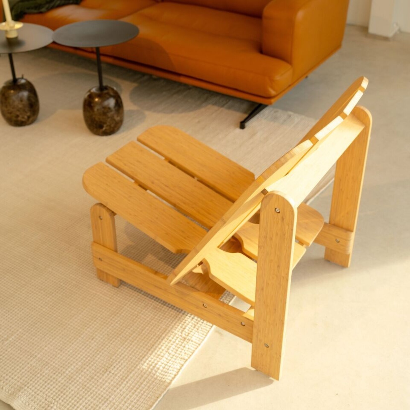 Weltevree Weltevree - Picket Chair - Fauteuil lounge pour l'intérieur et l'extérieur - Bambou