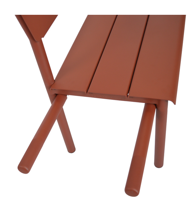 Weltevree - Wheelbench Aluminium - Banc à roulettes - Rouge oxyde