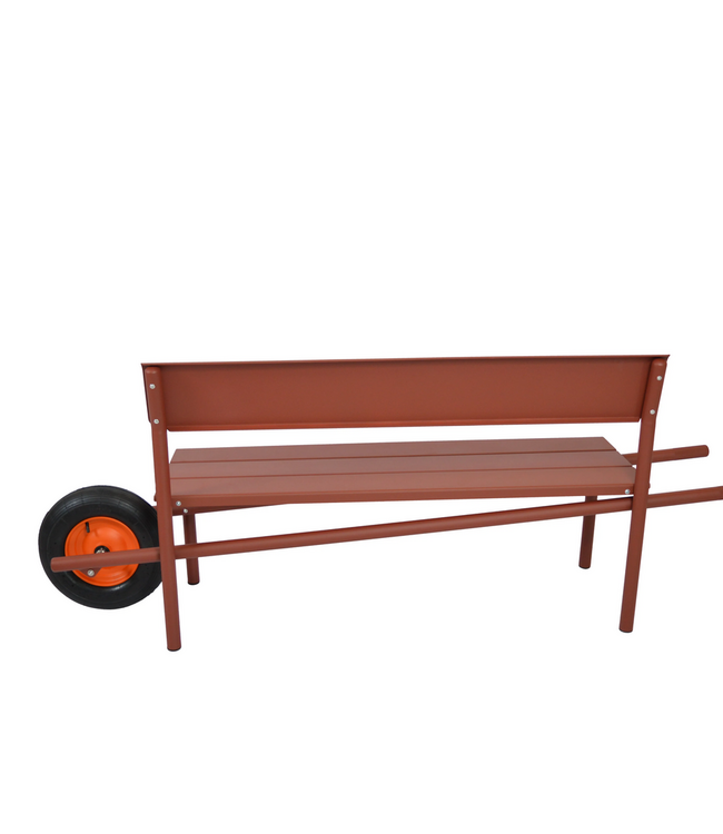 Weltevree - Wheelbench Aluminium - Banc à roulettes - Rouge oxyde