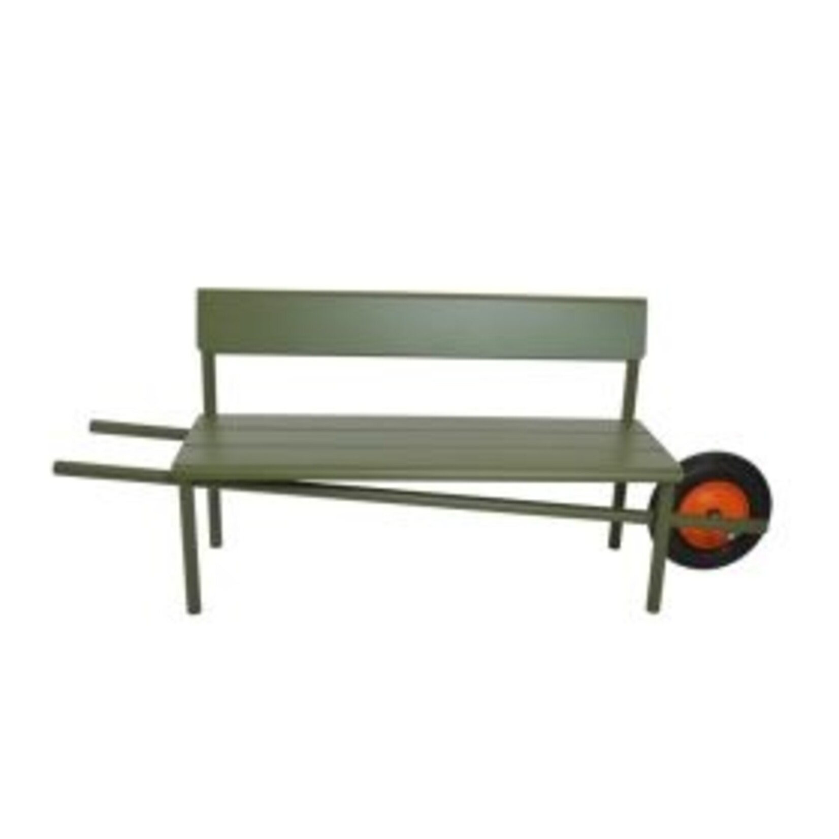 Weltevree Weltevree - Wheelbench Aluminium - Bank op wielen - Olijf groen
