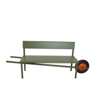 Weltevree Weltevree - Wheelbench Aluminium - Banc à roulettes - Vert olive