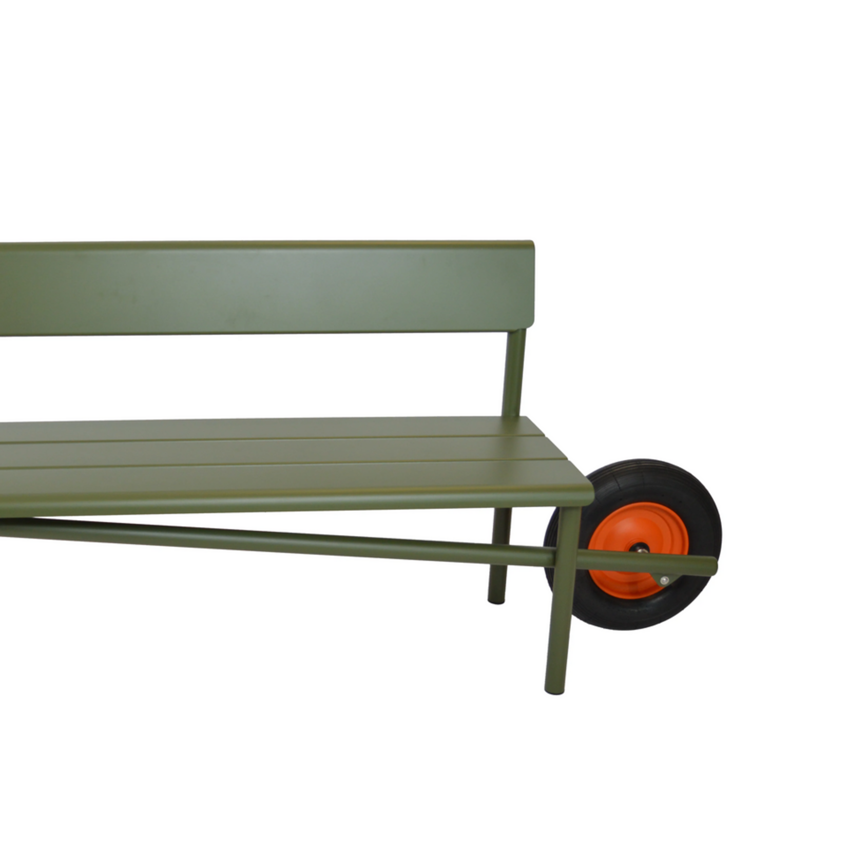 Weltevree Weltevree - Wheelbench Aluminium - Banc à roulettes - Vert olive