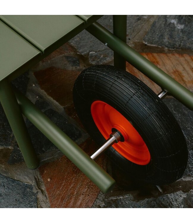 Weltevree - Wheelbench Aluminium - Banc à roulettes - Vert olive
