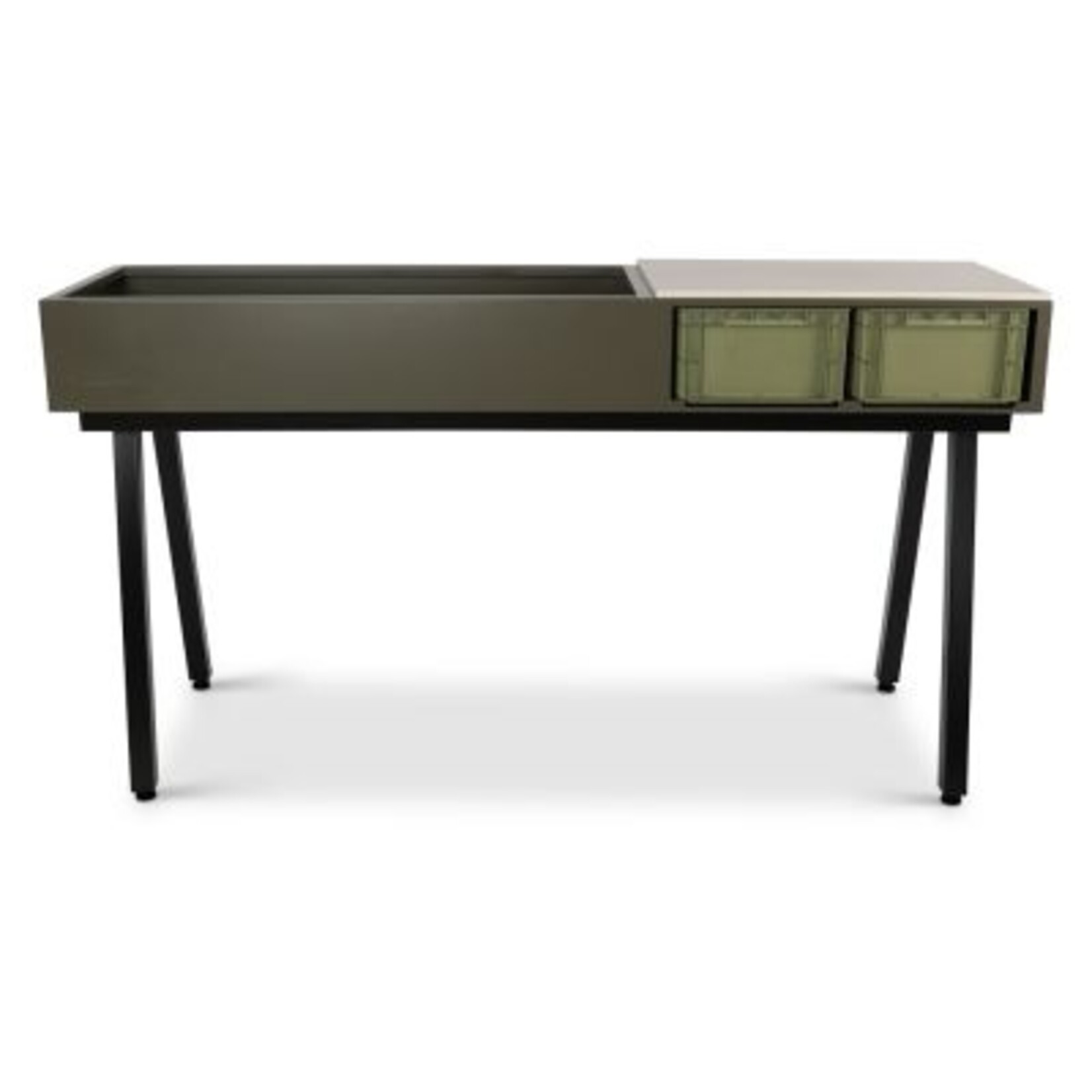 Weltevree Weltevree - Gardenworks Station - Aluminium - Groentafel met plantenbak en werkblad