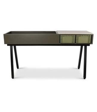 Weltevree Weltevree - Gardenworks Station - Aluminium - Table de jardin avec bac à plantes et plan de travail