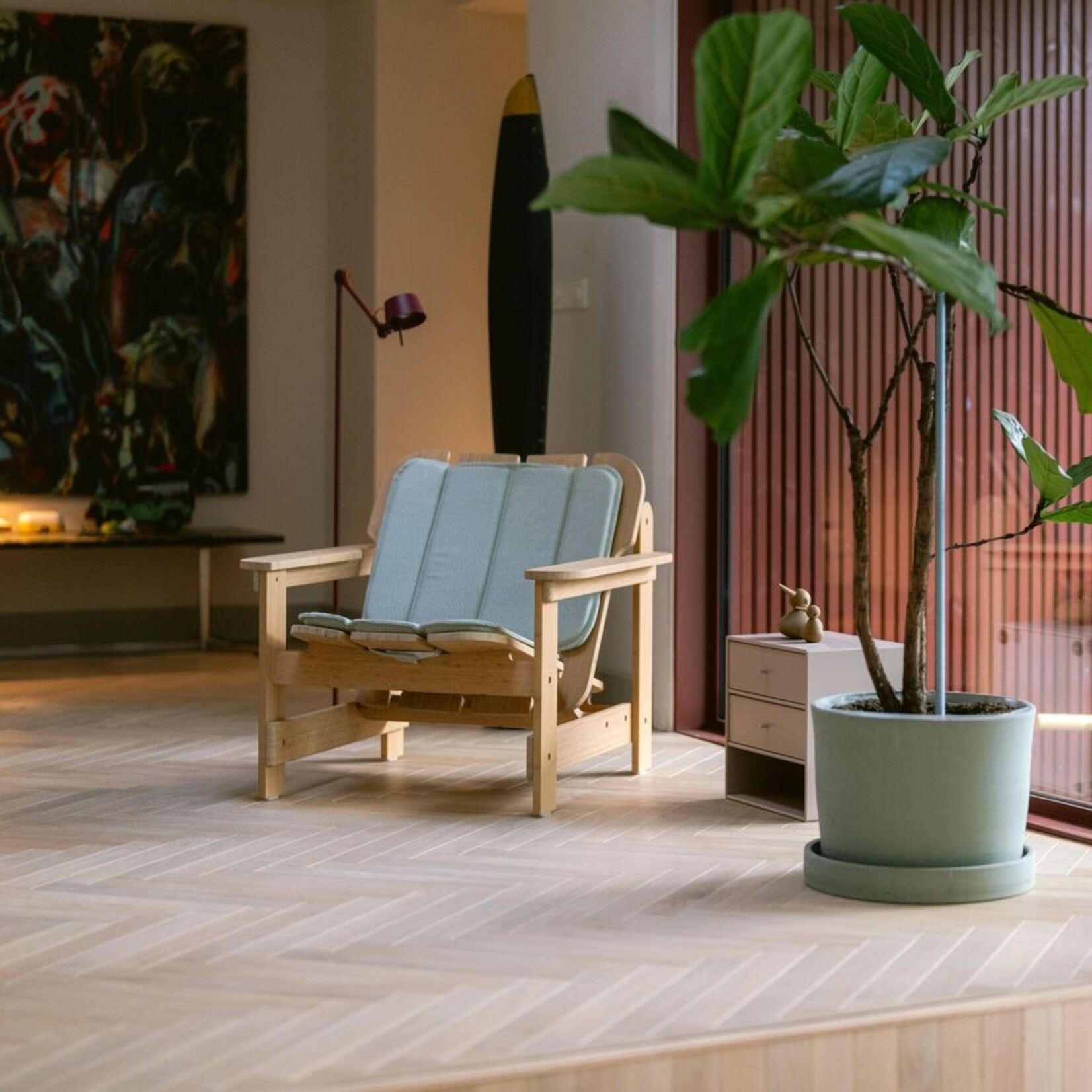 Weltevree Weltevree - Picket Chair met Armleuningen - Loungestoel voor binnen en buiten - Bamboe