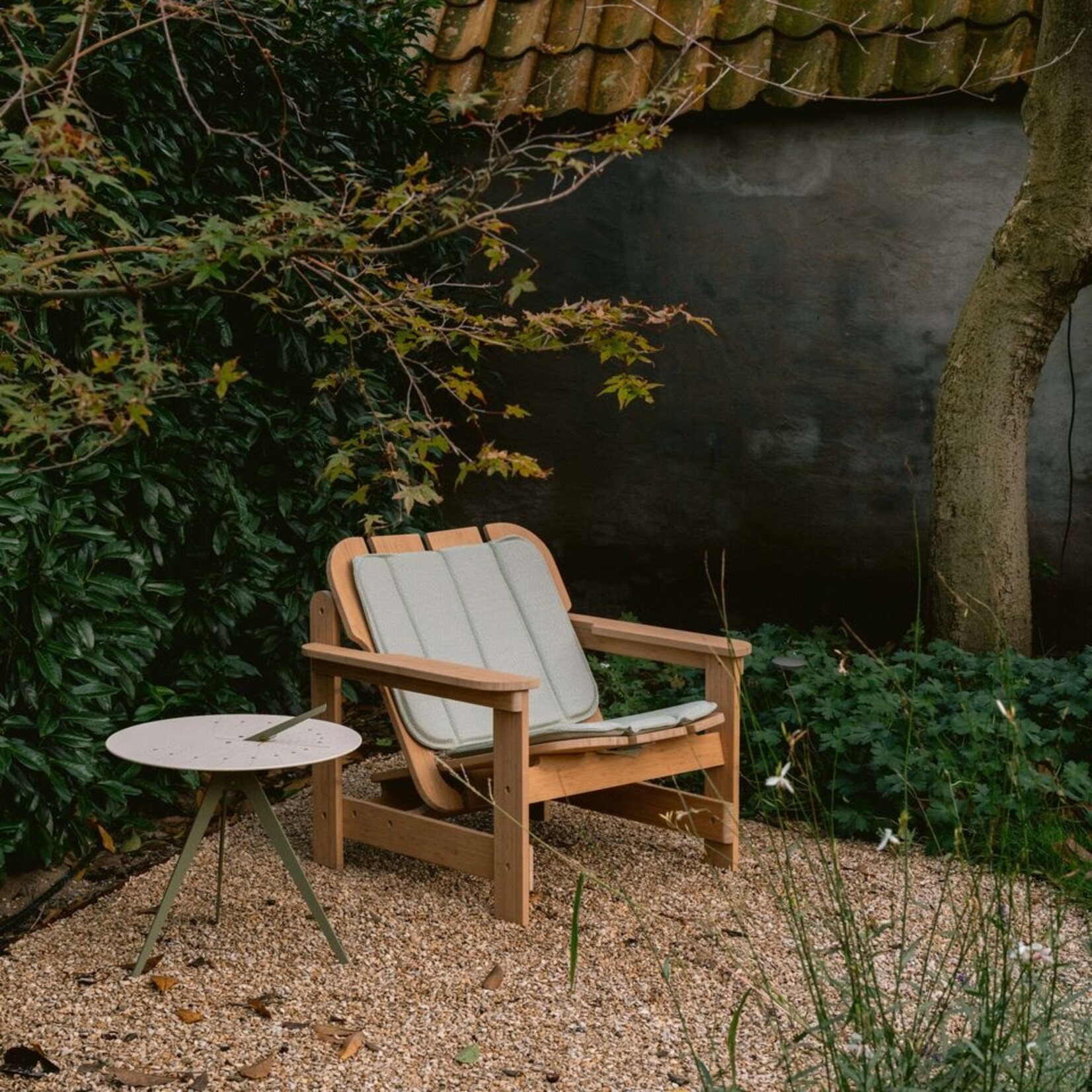 Weltevree Weltevree - Chaise Picket avec accoudoirs - Fauteuil lounge d'intérieur et d'extérieur - Bambou