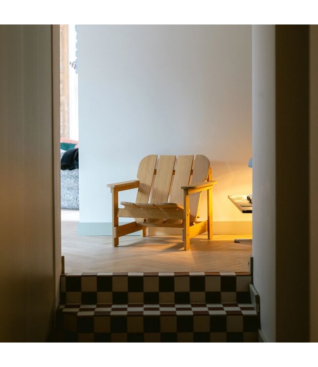 Weltevree - Chaise Picket avec accoudoirs - Fauteuil lounge d'intérieur et d'extérieur - Bambou