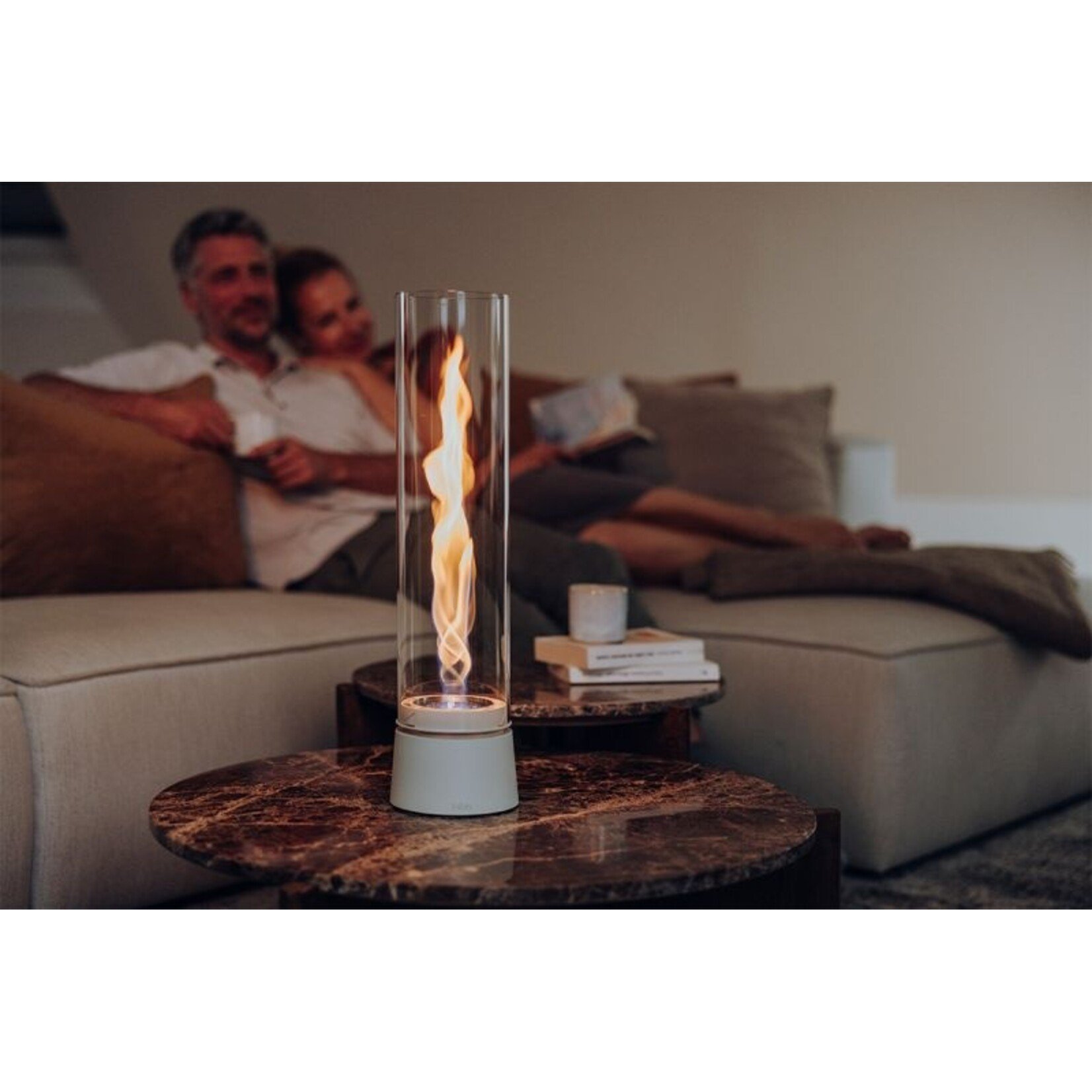 Höfats Höfats - SPIN Air 1200 Cheminée de table - Crème