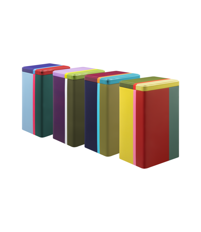 Remember - Lot de 4 boîtes de rangement - Multicolore - Métal