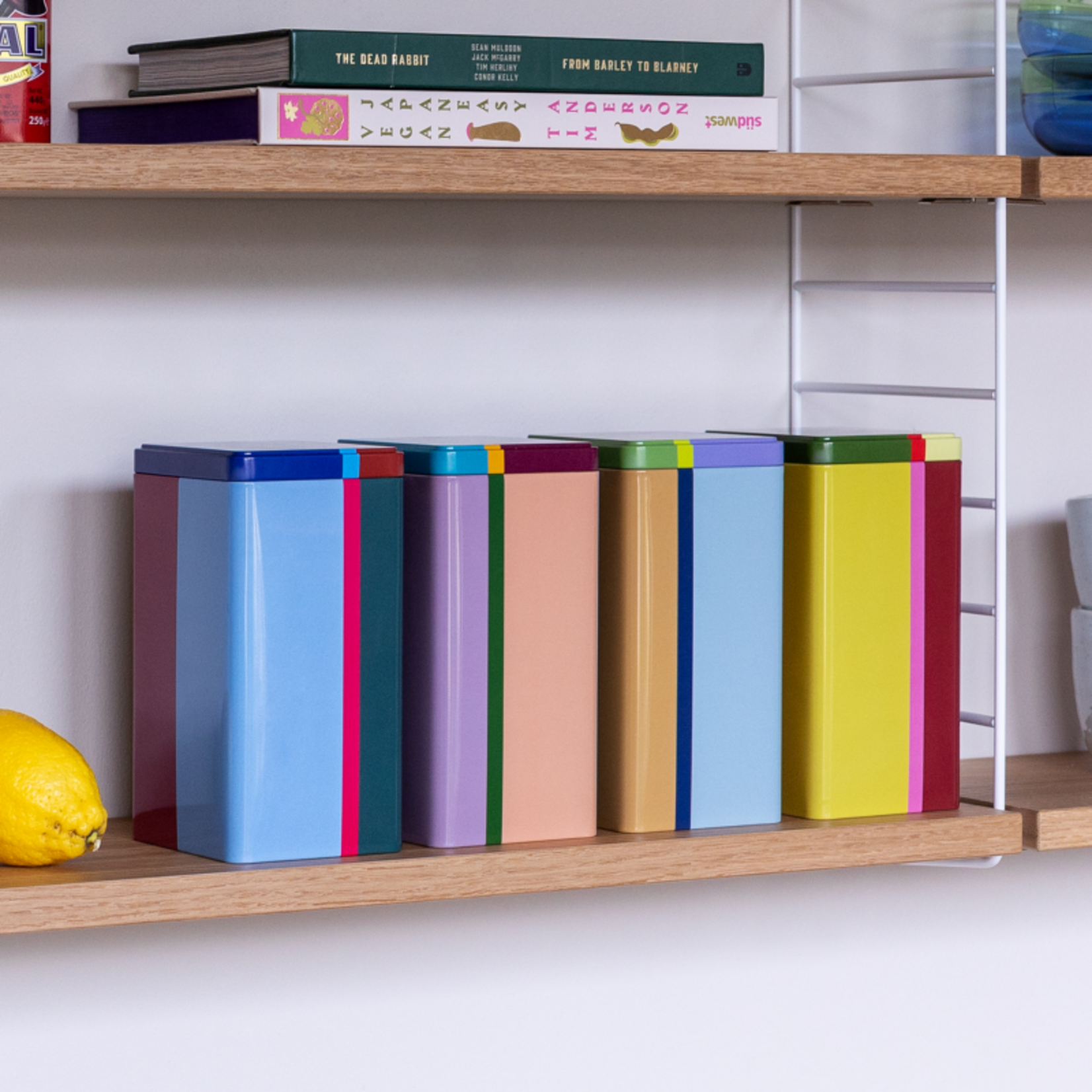 Remember Remember - Set van 4 voorraaddozen - Multi Color - Metaal