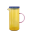Remember - Glazen kan Fred - Borosilicaatglas - Geel Blauw - Transparant