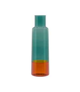 Remember Remember - Carafe en verre - Verre borosilicaté - Ambre, bleu-vert - Transparent