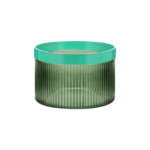 Remember Remember - Glazen Schaal 'Groove' - Groen - Glas - Geribbeld