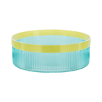 Remember Remember - Bol en verre « Groove » - Bleu - Verre - Strié