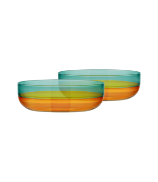 Remember Remember - Lot de 2 bols en verre - Ambre - Verre borosilicaté