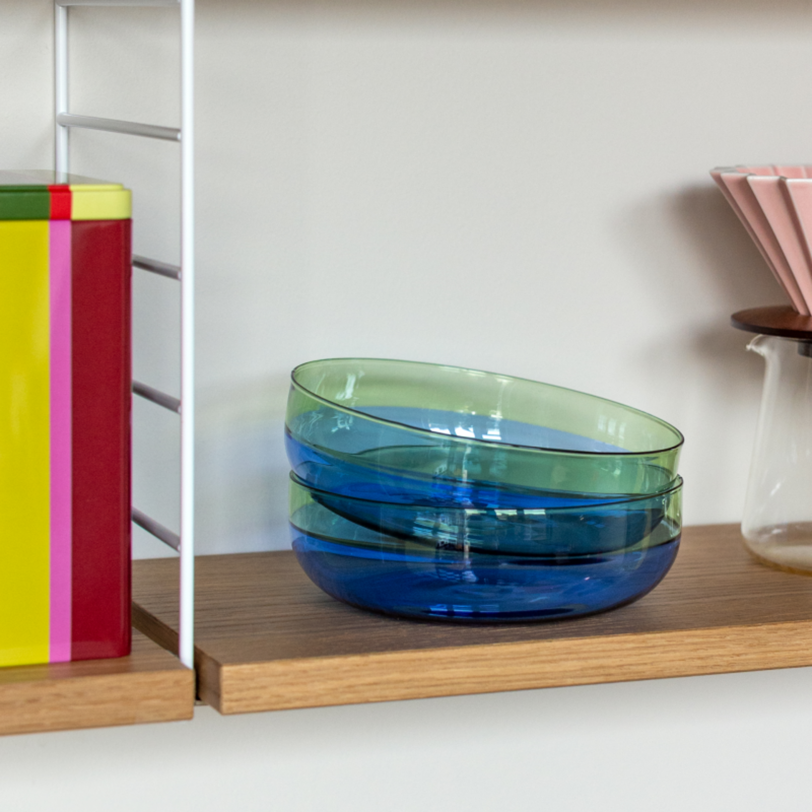 Remember Remember - Lot de 2 bols en verre - Ocean - Verre borosilicaté