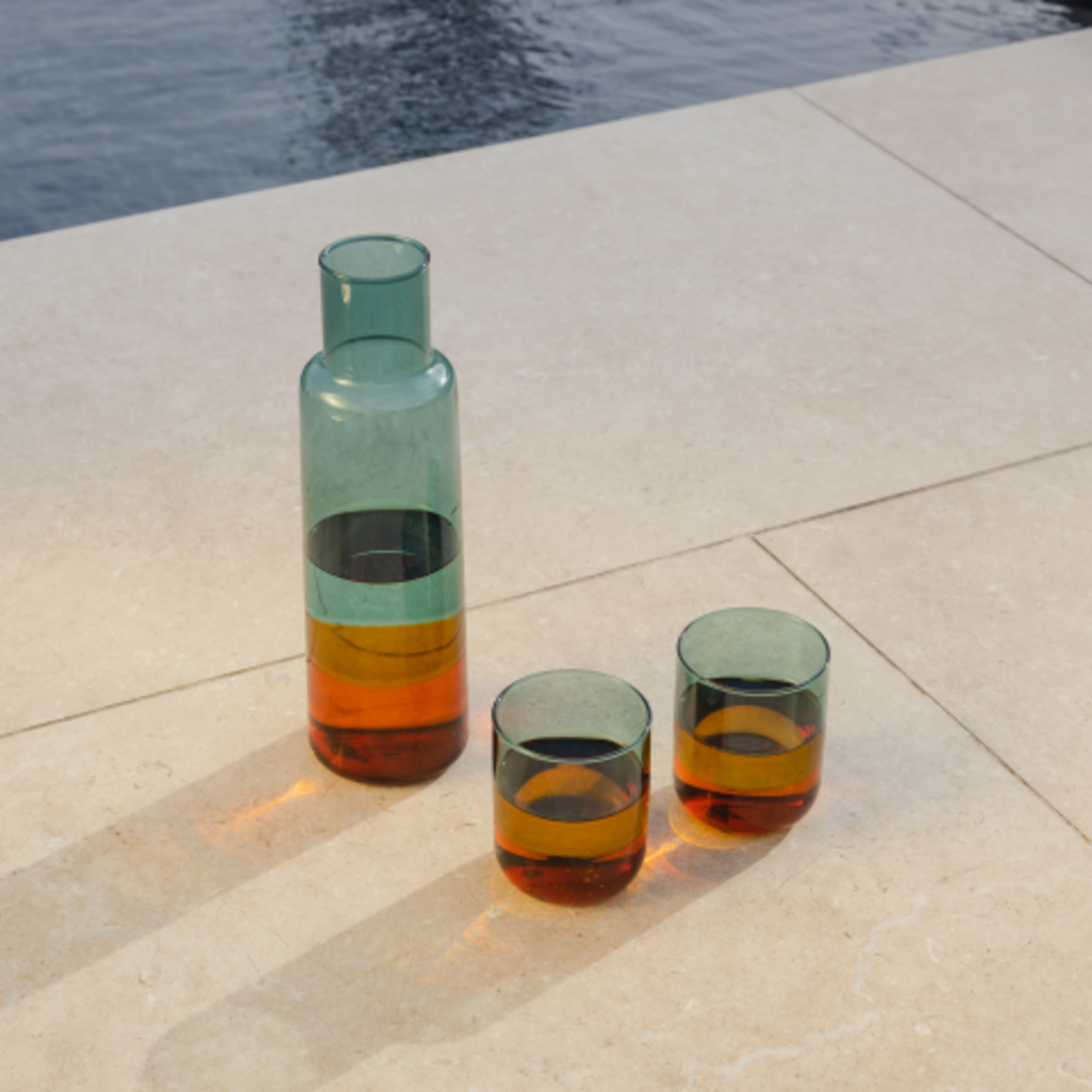 Remember Remember - Lot de 2 verres « Amber » - Multicolore - Verre borosilicaté - Transparent