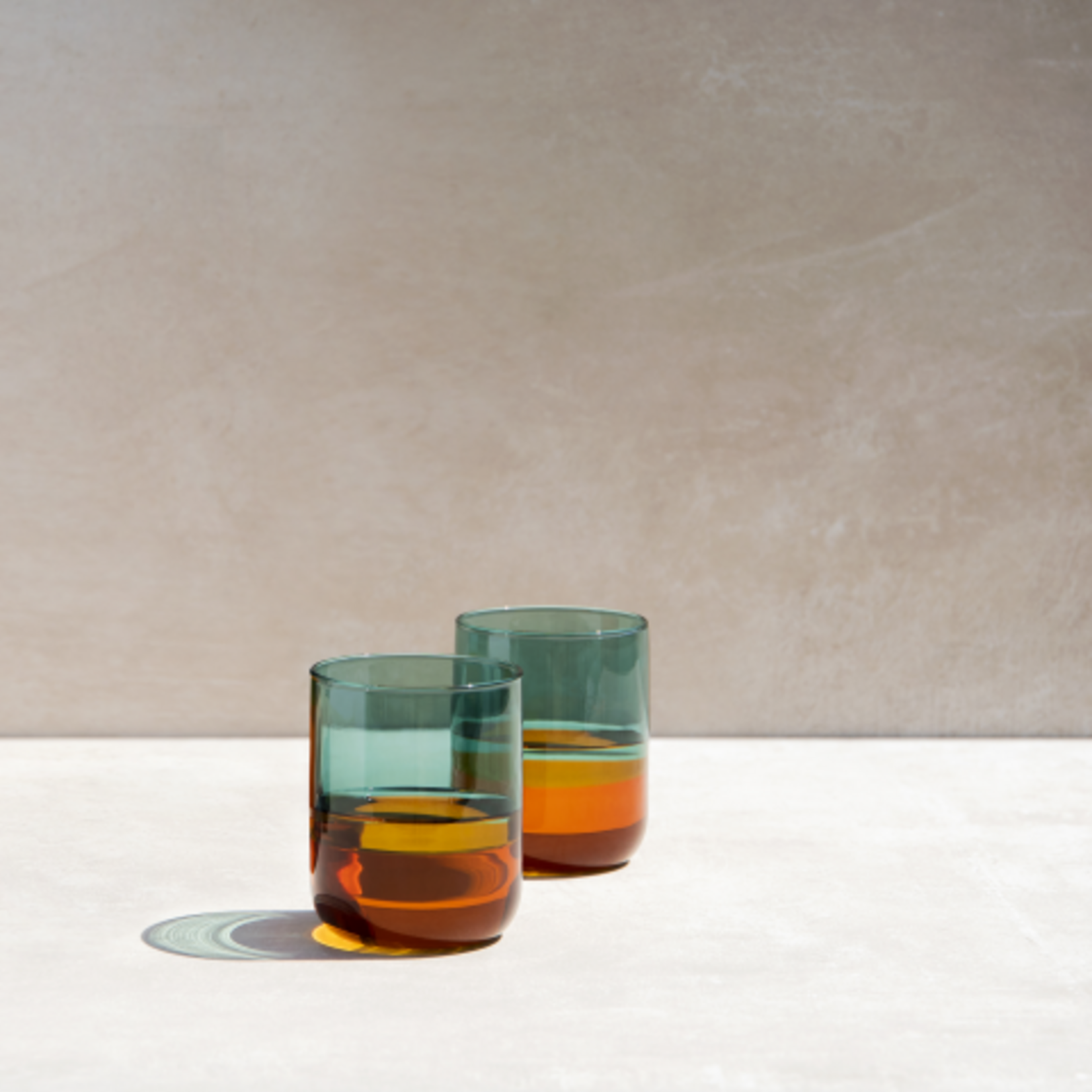 Remember Remember - Lot de 2 verres « Amber » - Multicolore - Verre borosilicaté - Transparent