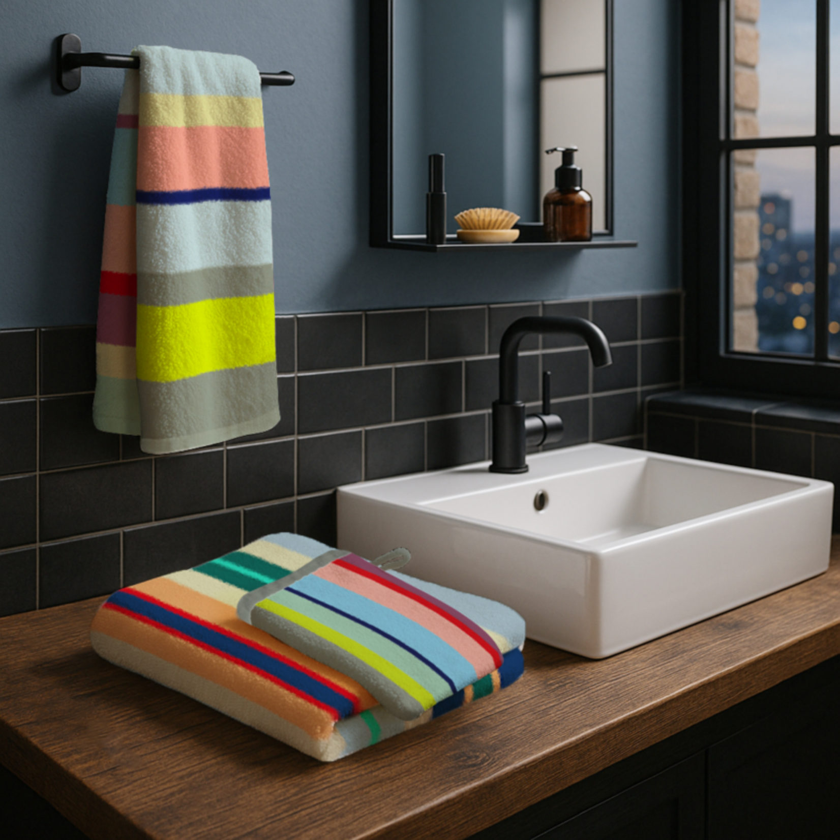 Remember Remember - Nizza - Washandjes - Katoen - Multi color  - Set van 3