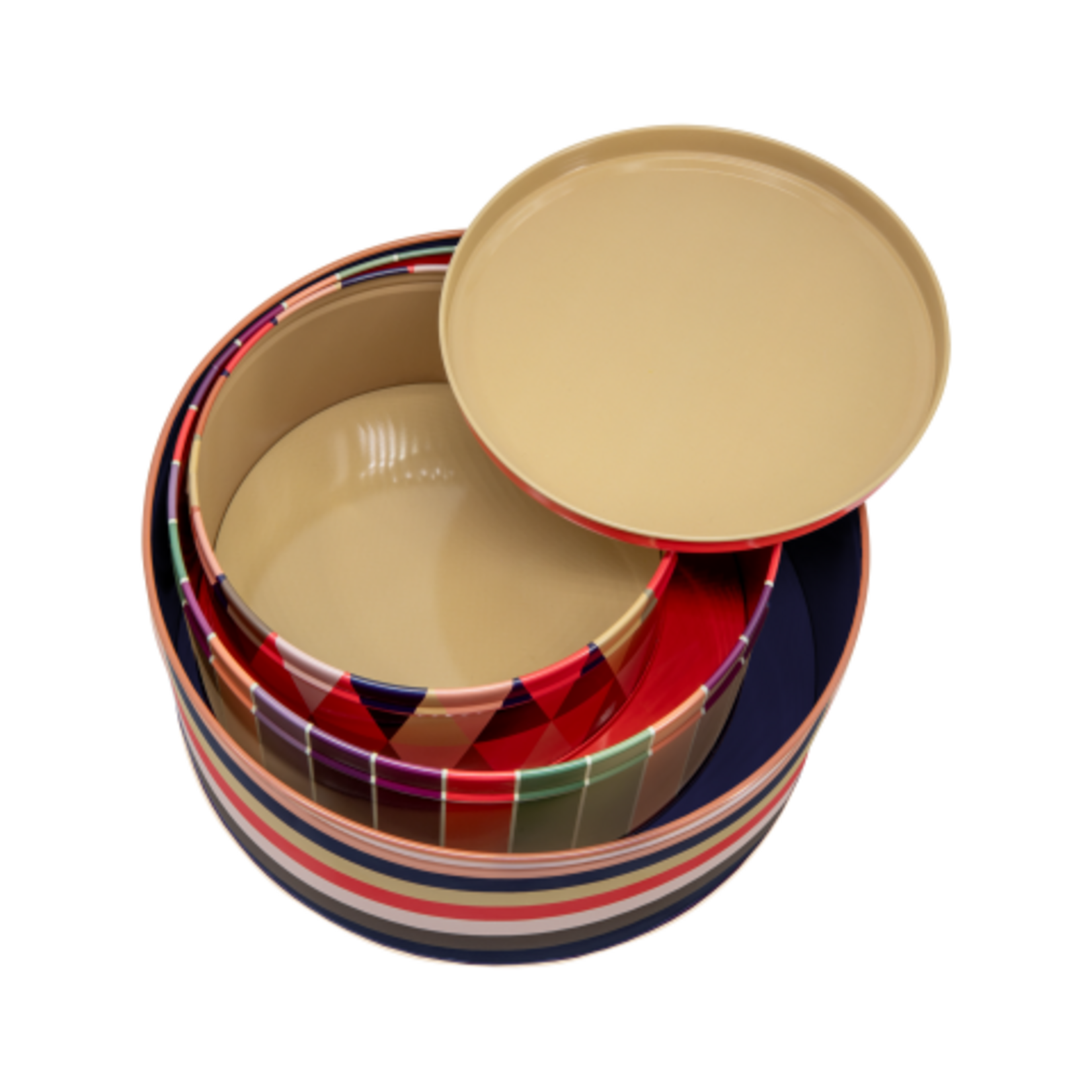 Remember Remember - Lot de 3 - Boîtes en fer-blanc « Klara » - Multicolores