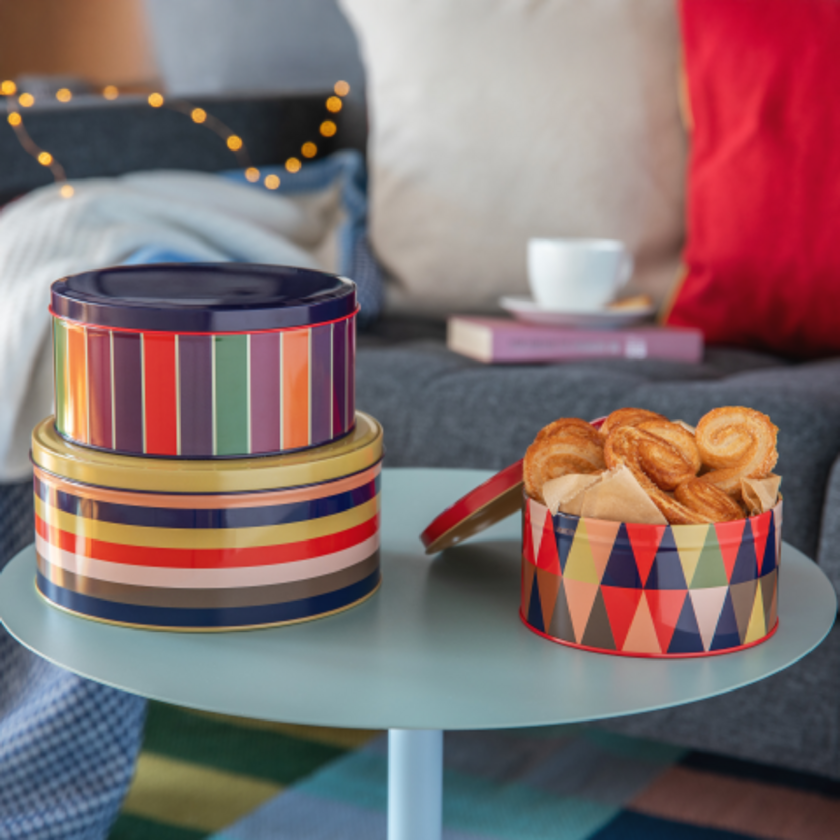 Remember Remember - Lot de 3 - Boîtes en fer-blanc « Klara » - Multicolores