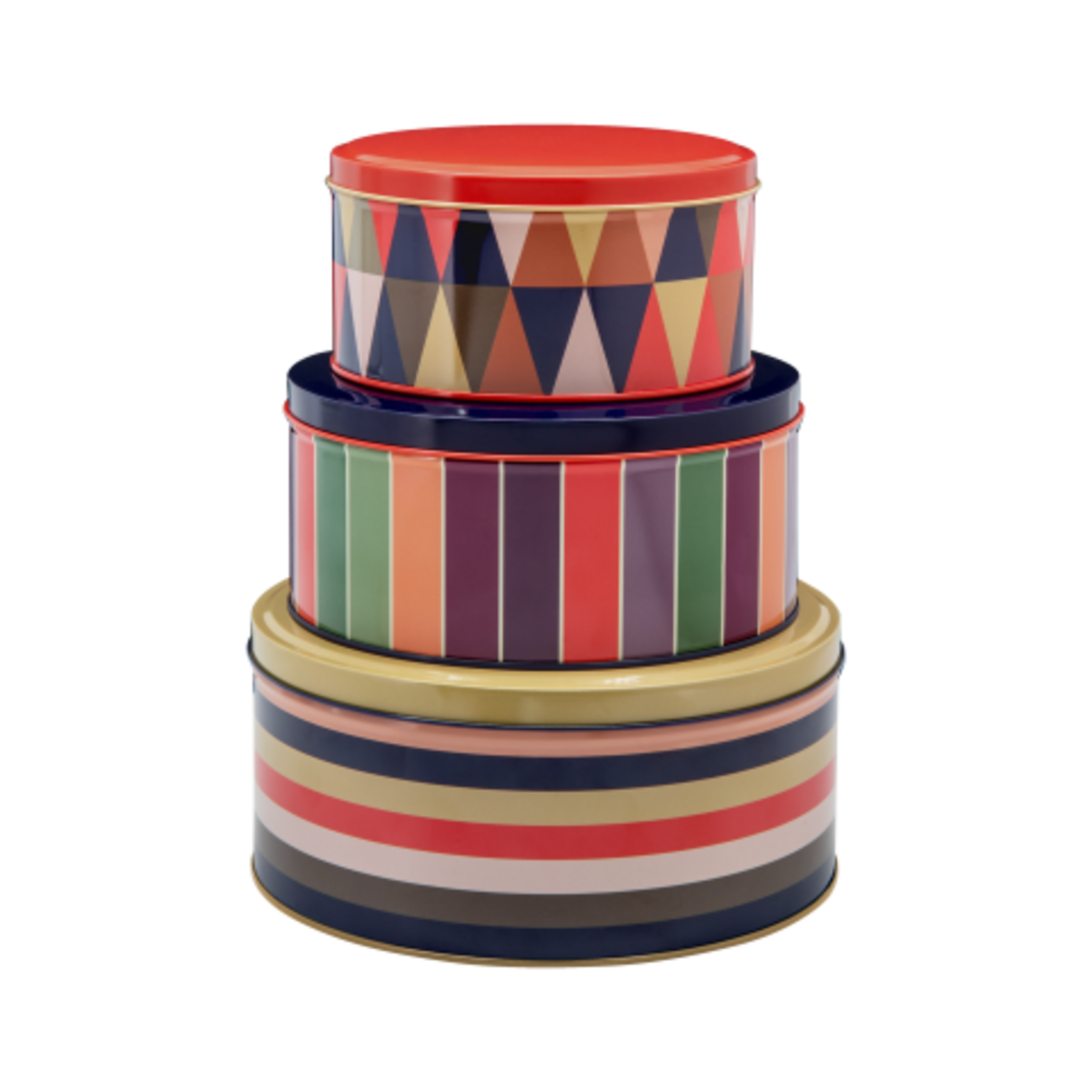 Remember Remember - Set van 3 - Blikdozen 'Klara' - Veelkleurig