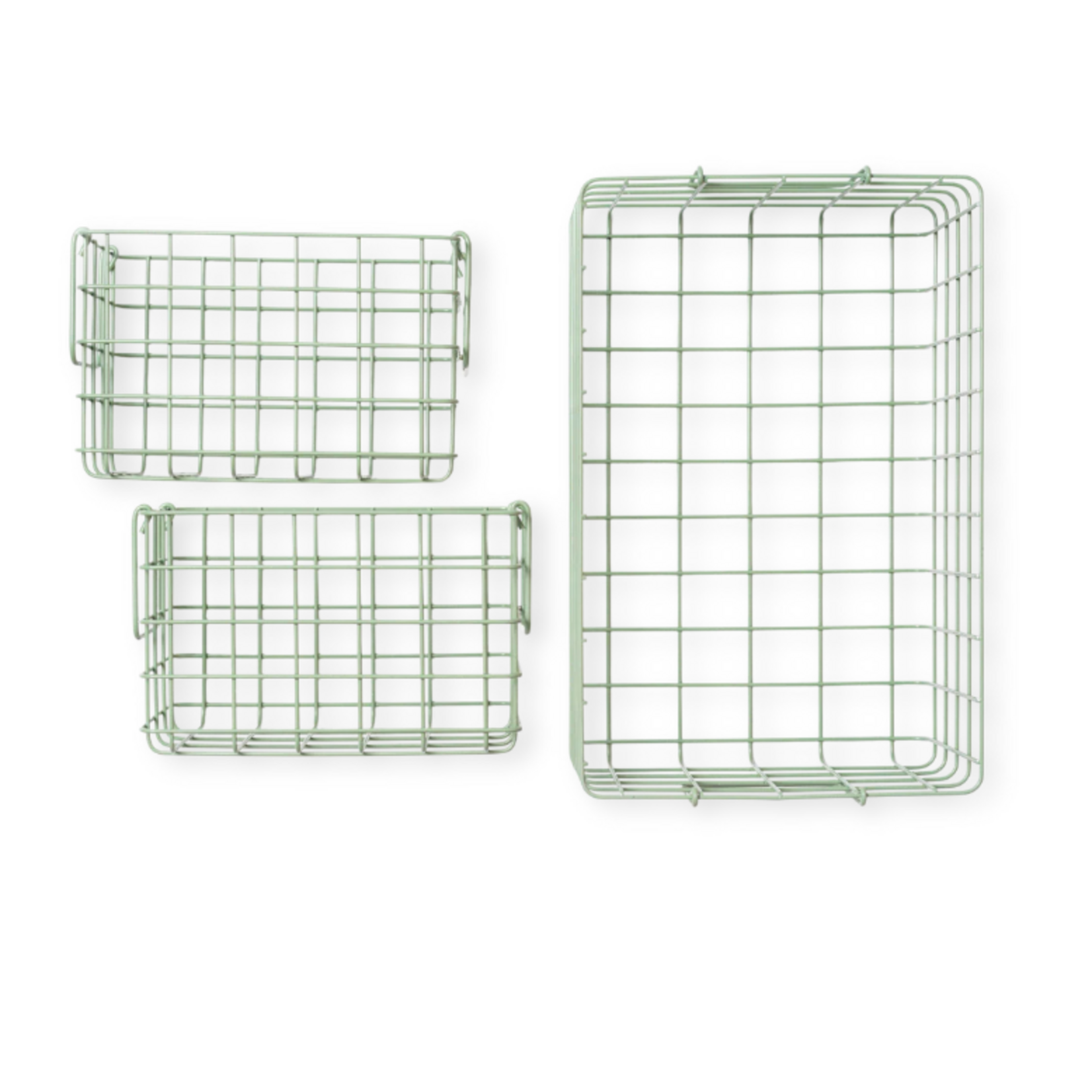 Mustard Made Mustard - Baskets - Manden - Set van 3 - Sage