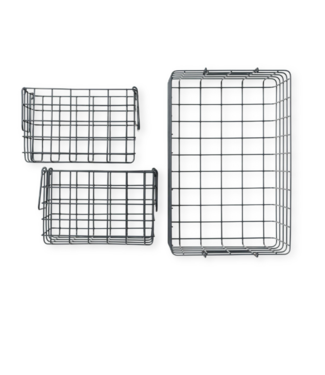 Mustard Made Mustard - Baskets - Manden - Set van 3 - Slate
