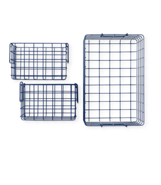 Mustard Made Mustard - Baskets - Paniers - Lot de 3 - Navy