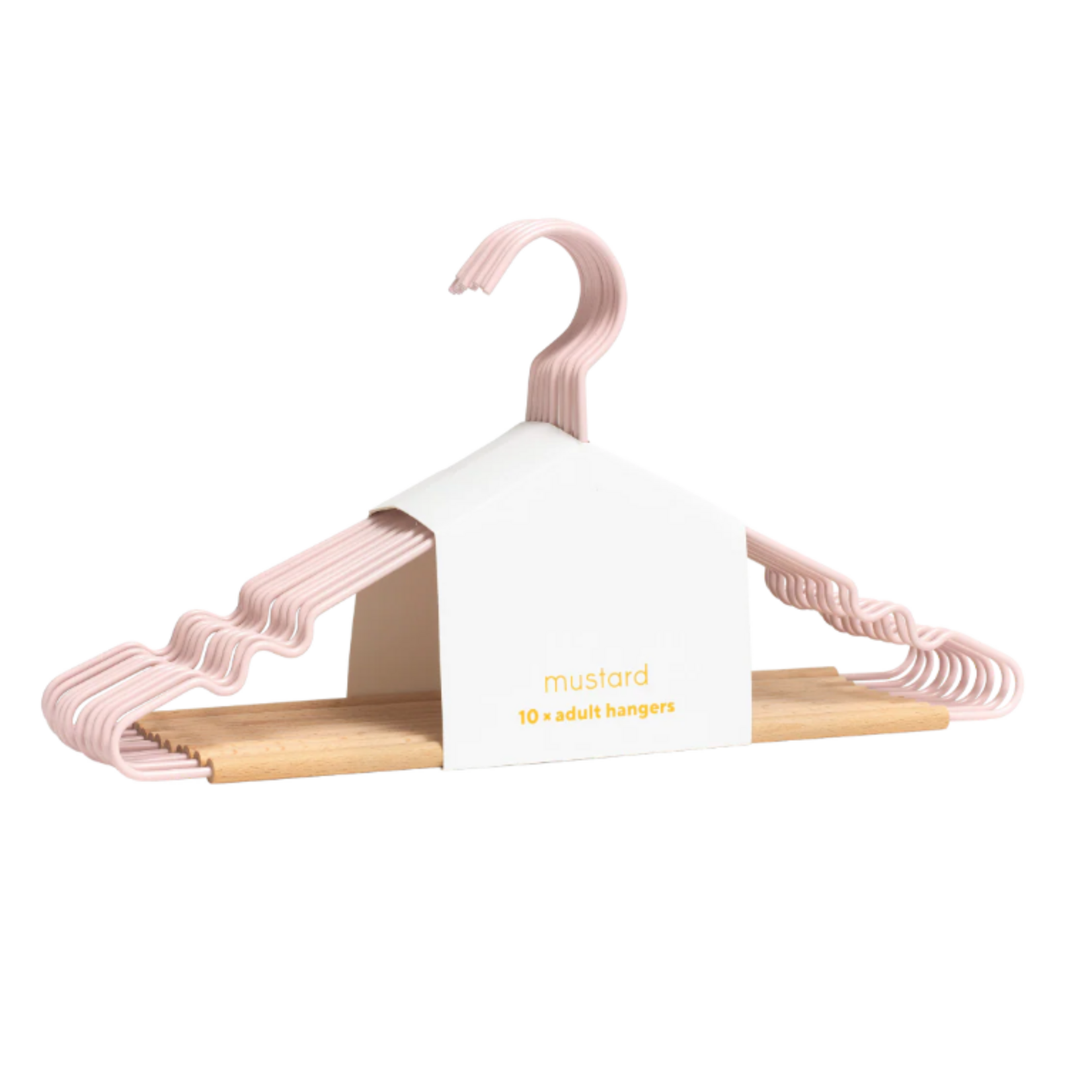 Mustard Made Mustard - Adult top hangers - Kapstokken voor volwassenen  - Set van 10 - Blush