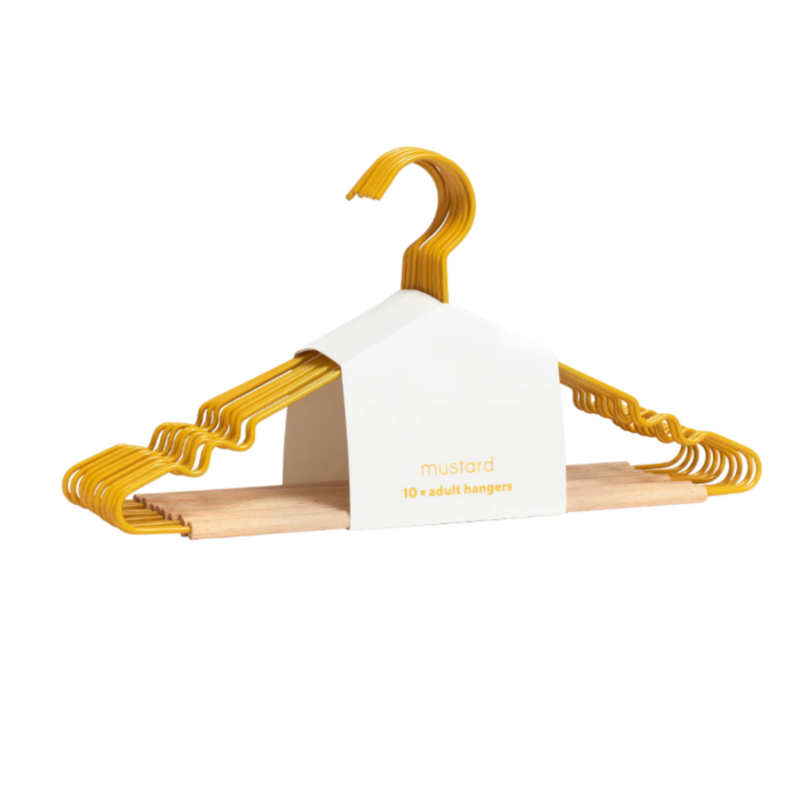 Mustard Made Mustard -  Adult top hangers - Porte-manteaux pour adultes - Lot de 10 - Mustard