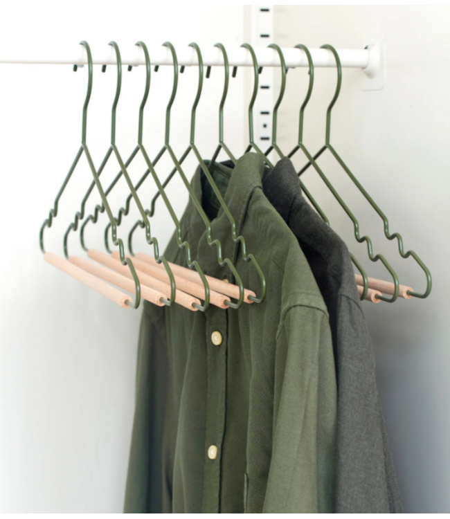 Mustard Made Mustard -  Adult top hangers - Porte-manteaux pour adultes - Lot de 10 - Olive