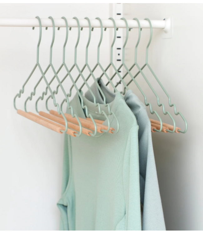 Mustard Made Mustard -  Adult top hangers - Porte-manteaux pour adultes - Lot de 10 - Sage