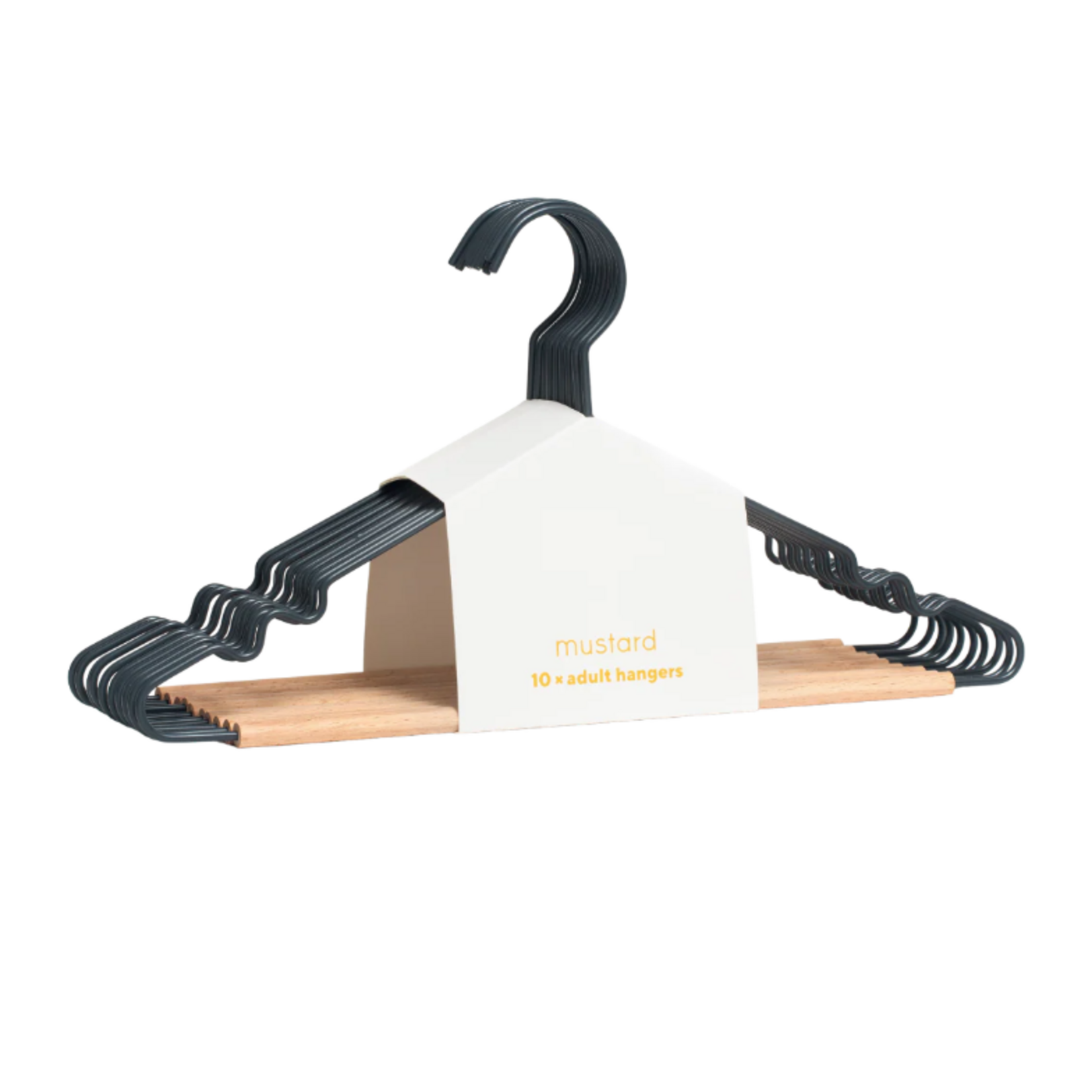 Mustard Made Mustard - Adult top hangers - Kapstokken voor volwassenen  - Set van 10 - Slate